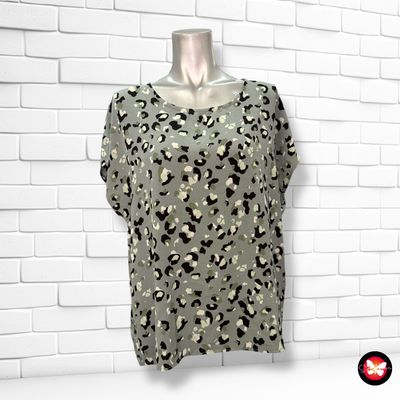 **HOY** Blusa de manga corta animal print PIGALLE Talla 40