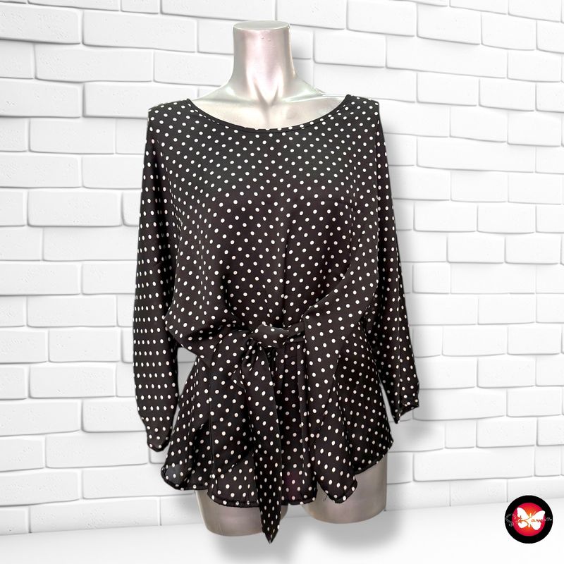 **HOY** Blusa de media manga de lunares satinada PROMISS Talla 42