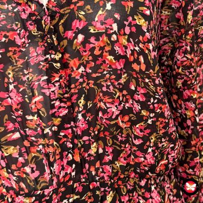 **HOY** Vestido largo de manga larga con florecitas LOAVIES Talla M