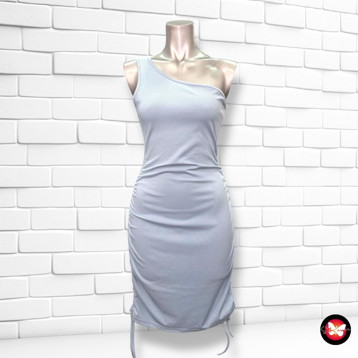 **HOY** Vestido midi canalé SHEIN Talla S