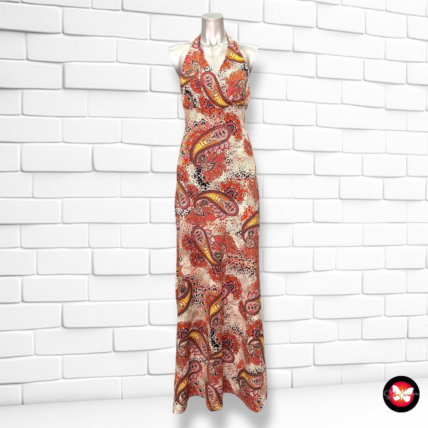 **HOY** Vestido largo halter JANE NORMAN Talla 38