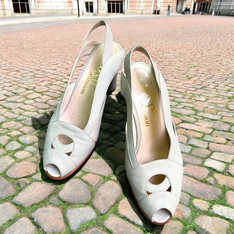 Zapatos de tacón de piel vintage T36,5