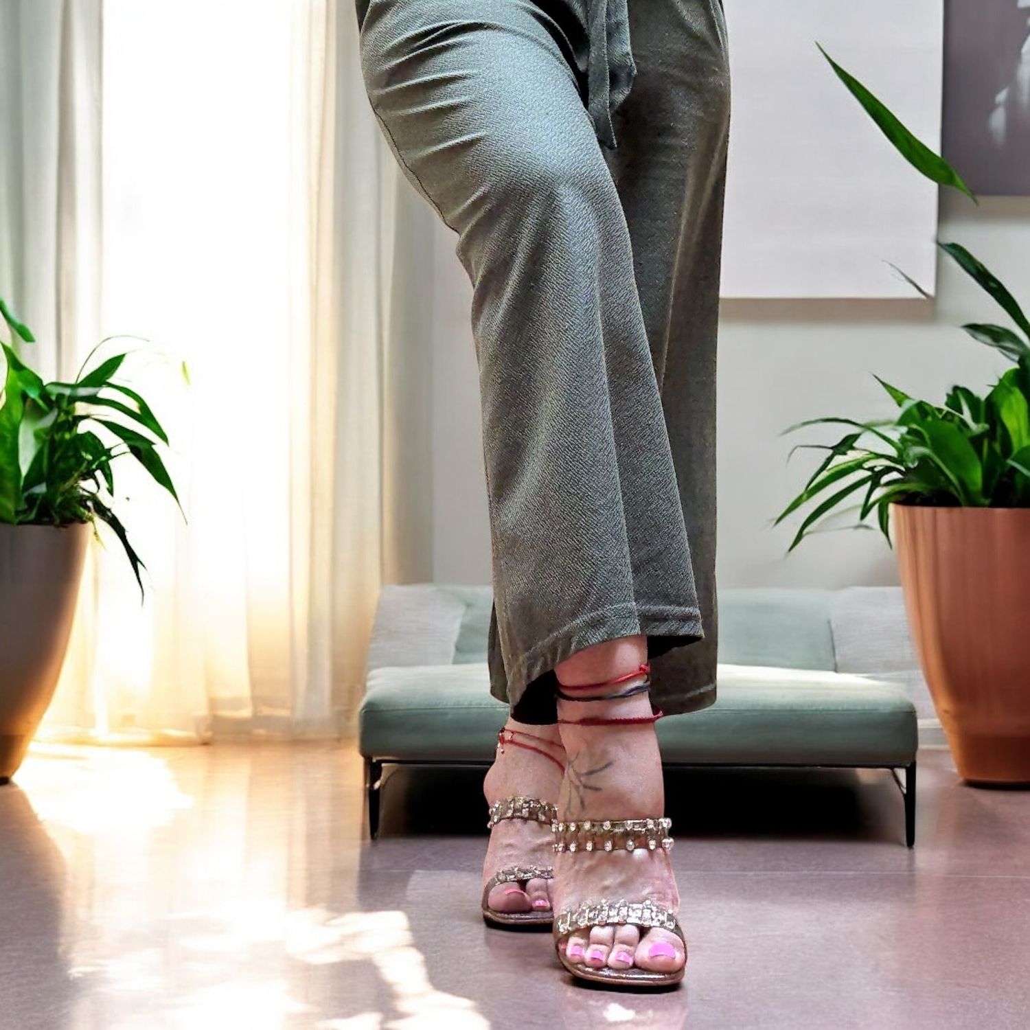 Sandalias con pedrería GRACELAND T37