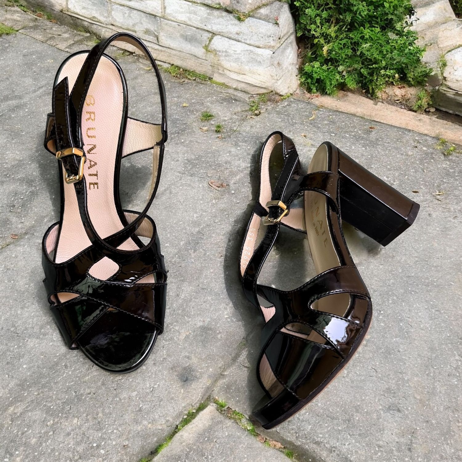 Sandalias de tacón acharoladas BRUNATE T35.5