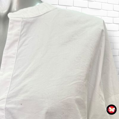 **HOY** Blusa blanca de manga larga básica ESPRIT ORGANIC Talla 38/40 (grande)