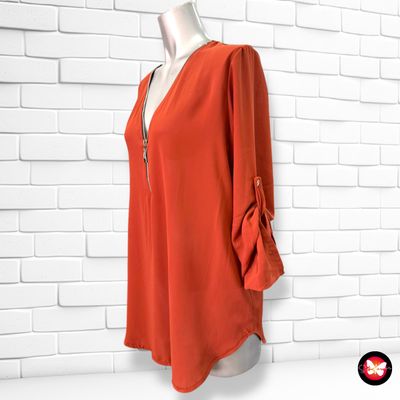 **HOY** Blusa de manga media manga con cremallera STYLEBOOM Talla M (grande)