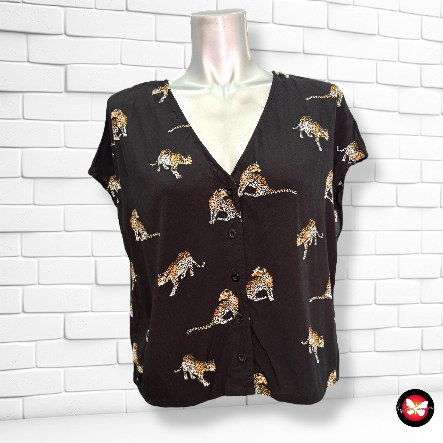 **HOY** Camisa corta de manga corta con estampado COSTES Talla M