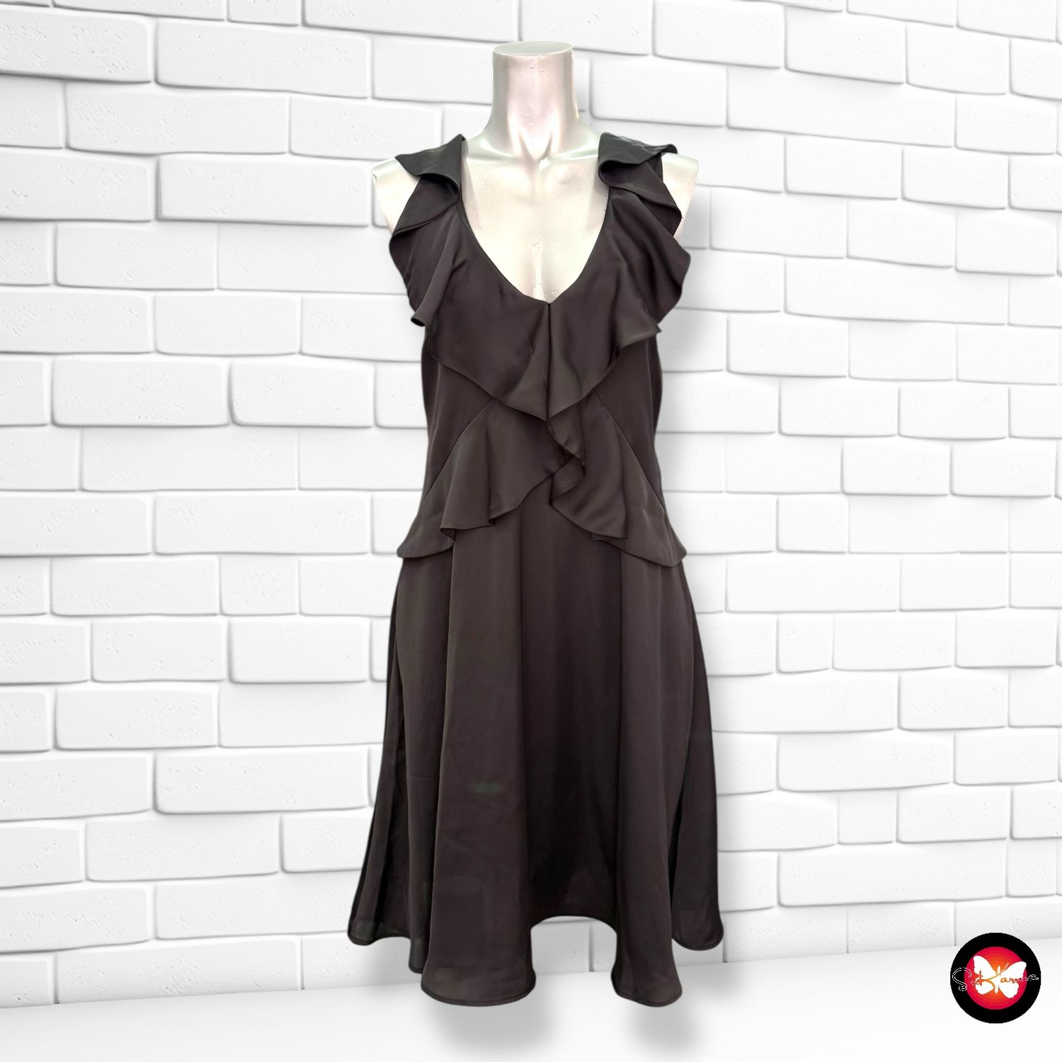 Vestido de noche de satén H&amp;M Talla 34