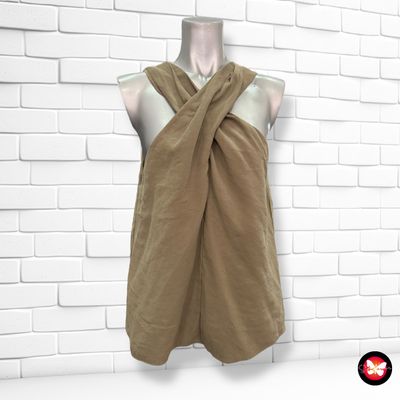 **HOY** Blusa sin mangas con escote cruzado MANGO Talla L