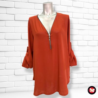 **HOY** Blusa de manga media manga con cremallera STYLEBOOM Talla M (grande)