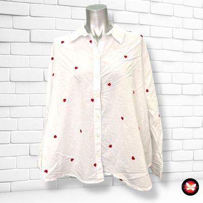 **HOY** MAXI Camisa de manga larga de corazoncitos ONLY Talla M