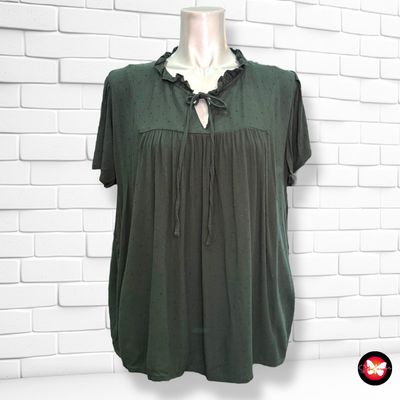 **HOY** Blusa de manga corta con lacito al cuello JACQUELINE DE YONG Talla 40