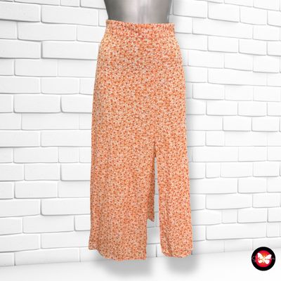 **HOY** Falda larga de florecitas H&amp;M Talla 34