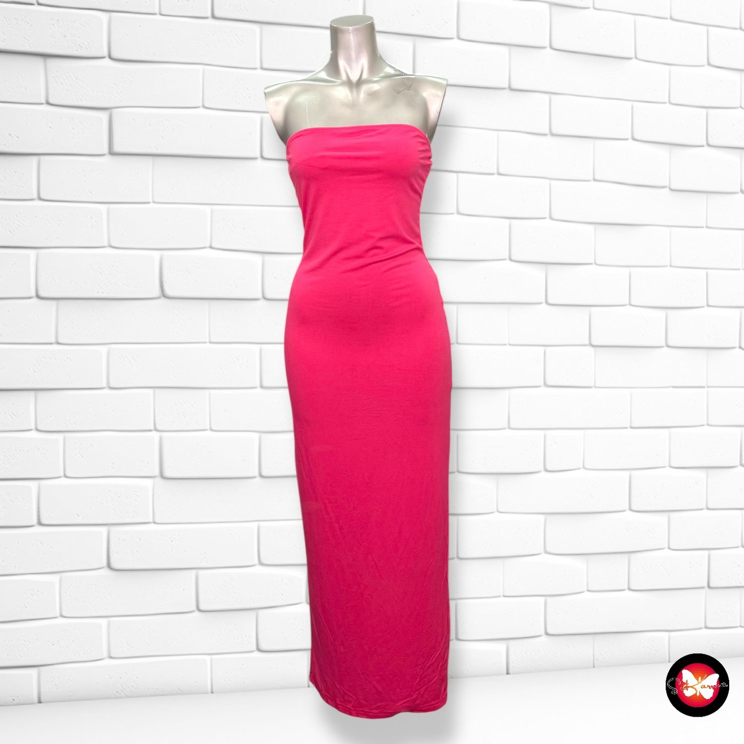 **HOY** Vestido largo palabra de honor SHEIN Talla S