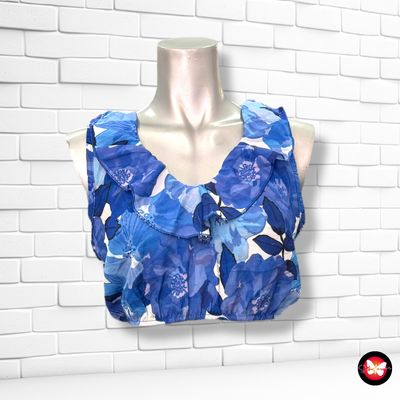 **HOY** Blusa cropped con volante QUIZ Talla 40 (12UK) (pequeña)
