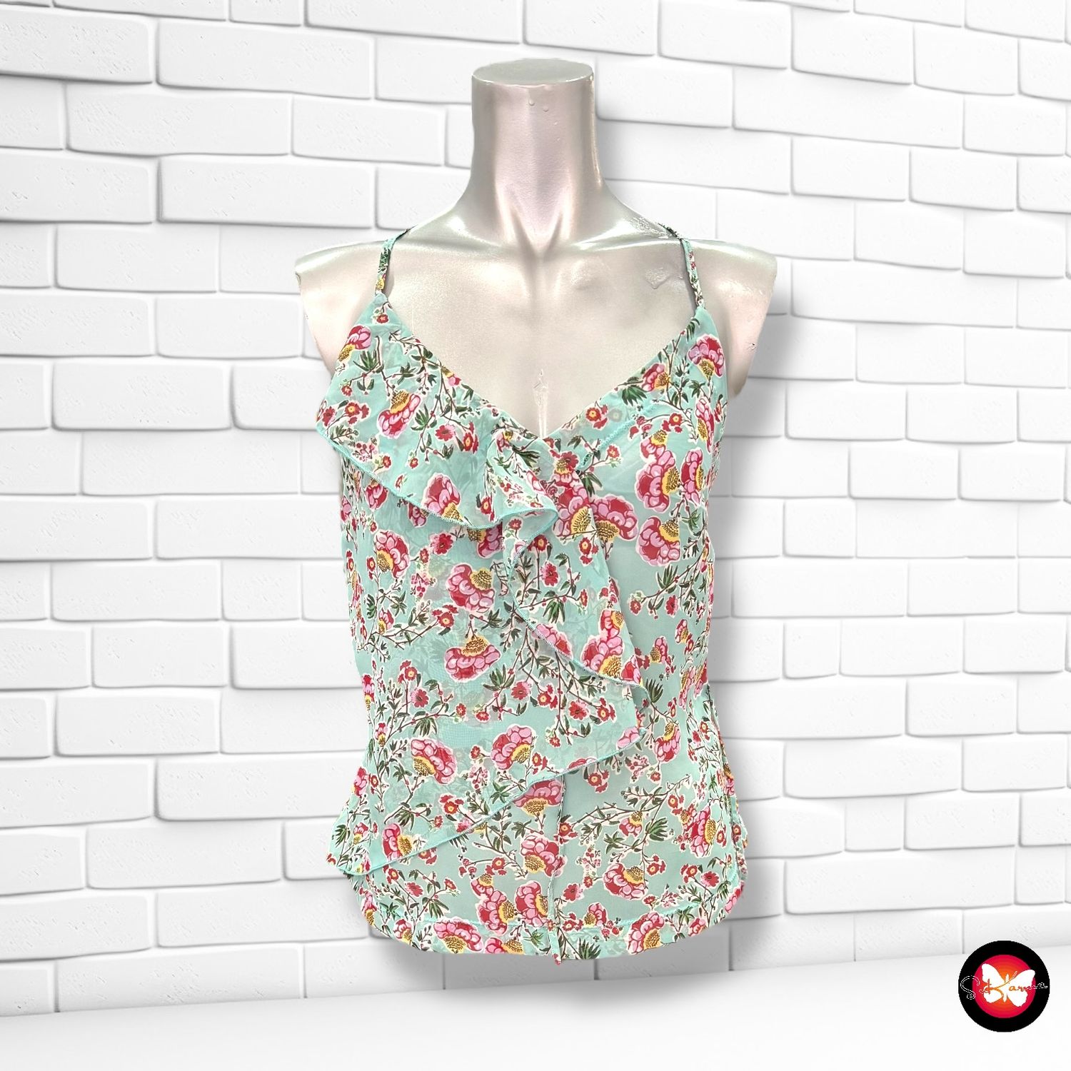 **HOY** Blusa de tirantes de florecitas BENETTON Talla M