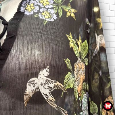 **HOY** Blusa traslúcida con estampado ATMOSPHERE Talla 46
