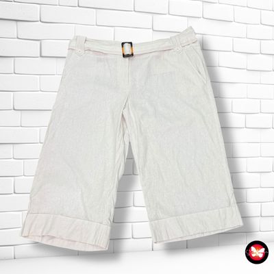 **HOY** Pantalón pirata de lino PAPAYA Talla 46 (18UK) (grande)