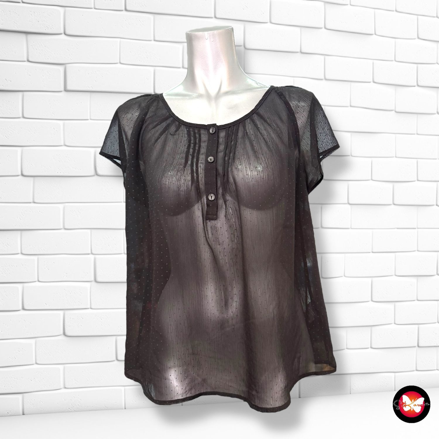 **HOY** Blusa traslúcida MONKL Talla S
