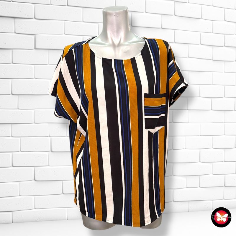 **HOY** Blusa de rayas .OBJECT Talla 38 (grande)