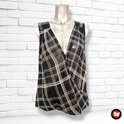 **HOY** Blusa de cuadros traslúcida ATMOSPHERE Talla 38