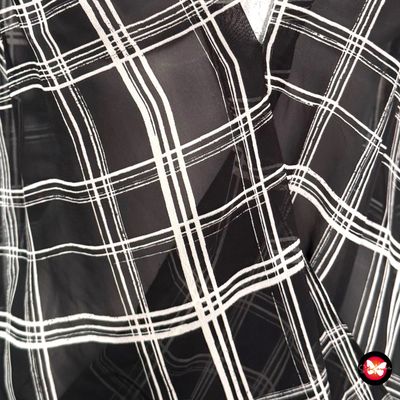 **HOY** Blusa de cuadros traslúcida ATMOSPHERE Talla 38