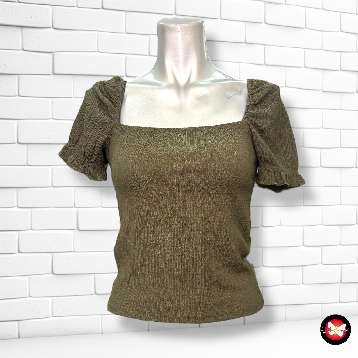 **HOY** Blusa de mangas abullonadas H&amp;M Talla XS