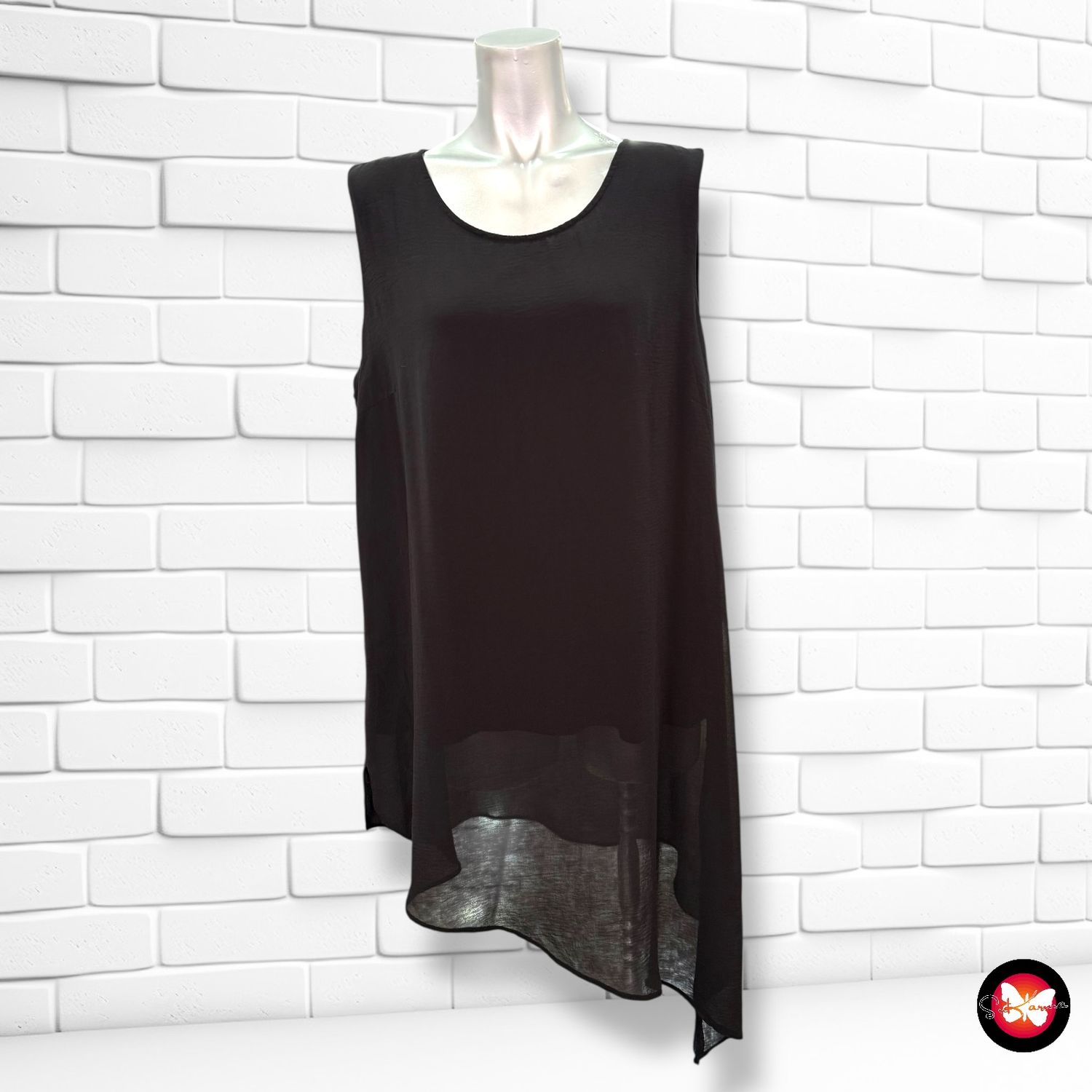 **HOY** Blusa larga asimétrica CANDA Talla XL
