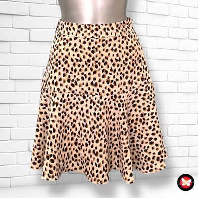 **HOY** Falda animal print con vuelo COSTES Talla M