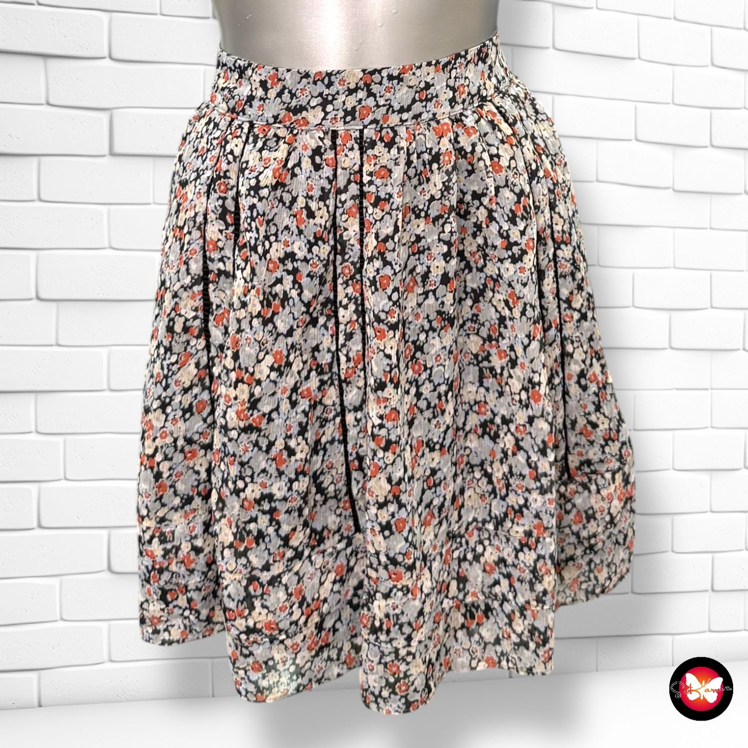 **HOY** Falda de florecitas COTTON CLUB Talla M