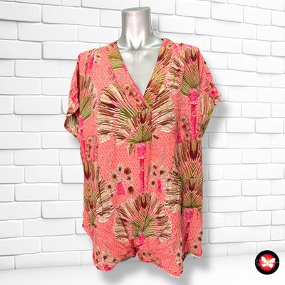 **HOY** Blusa de manga corta estampada IVYBEAU AMSTERDAM Talla 46 (grande)