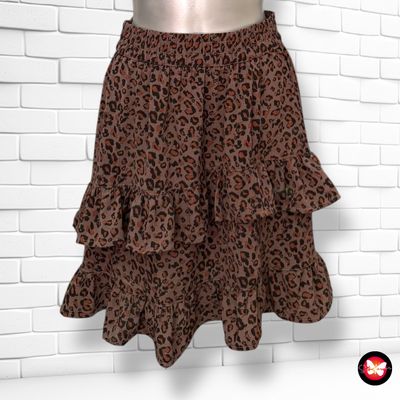 **HOY** Falda animal print con vuelo PIGALLE Talla 36