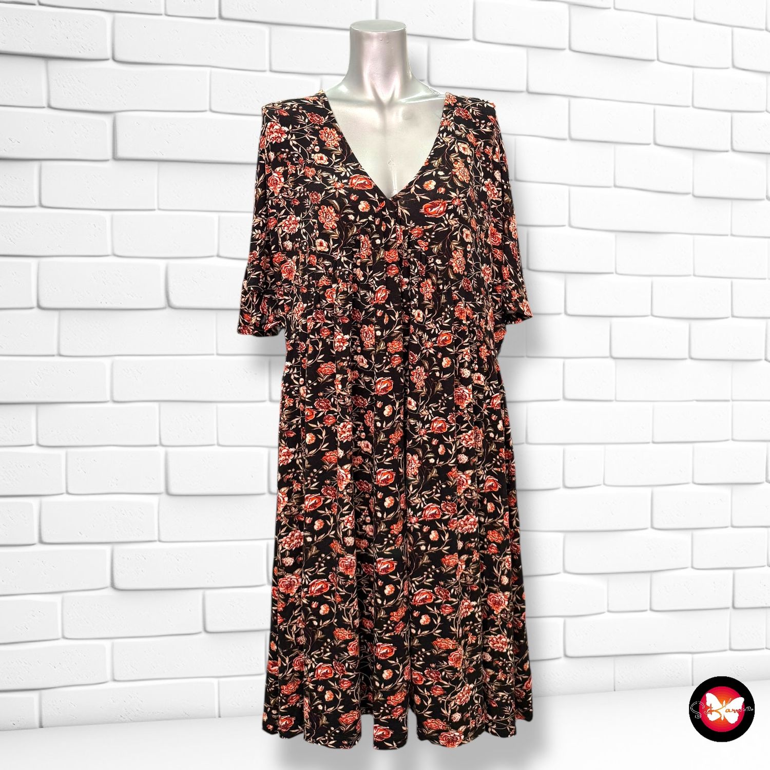 **HOY** Vestido de florecitas BODYFLIRT Talla 40/42 (grande)