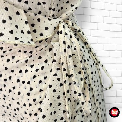 **HOY** Vestido cruzado de corazoncitos SHEIN Talla S