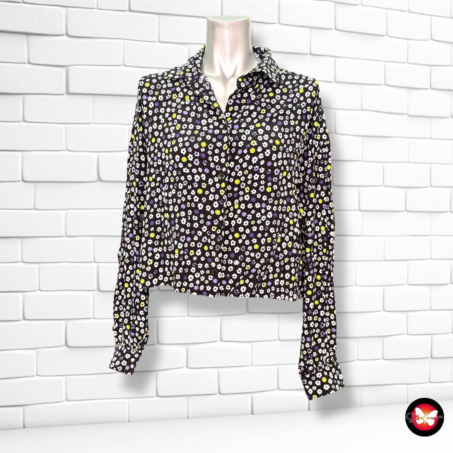 Camisa de manga larga TALLY WEIJL &quot;SMILEY ORIGINALS&quot; Talla S