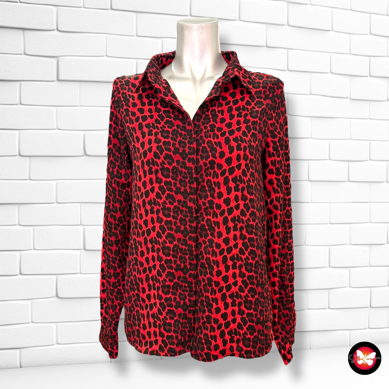 **HOY** Camisa de manga larga animal print LOAVIES Talla XS (grande)