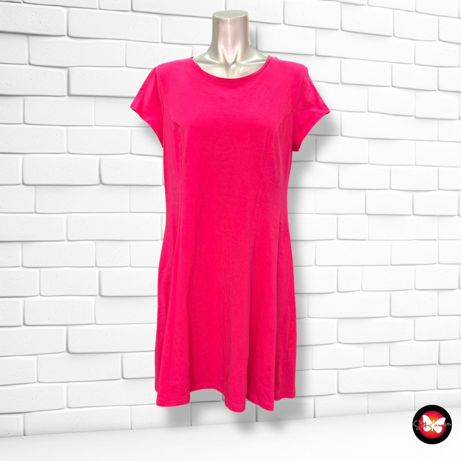 **HOY** Vestido básico de manga corta YESSICA Talla M