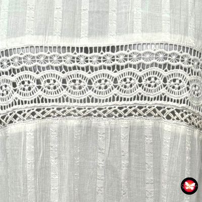 **HOY** Vestido de manga corta con encaje H&amp;M Talla 42