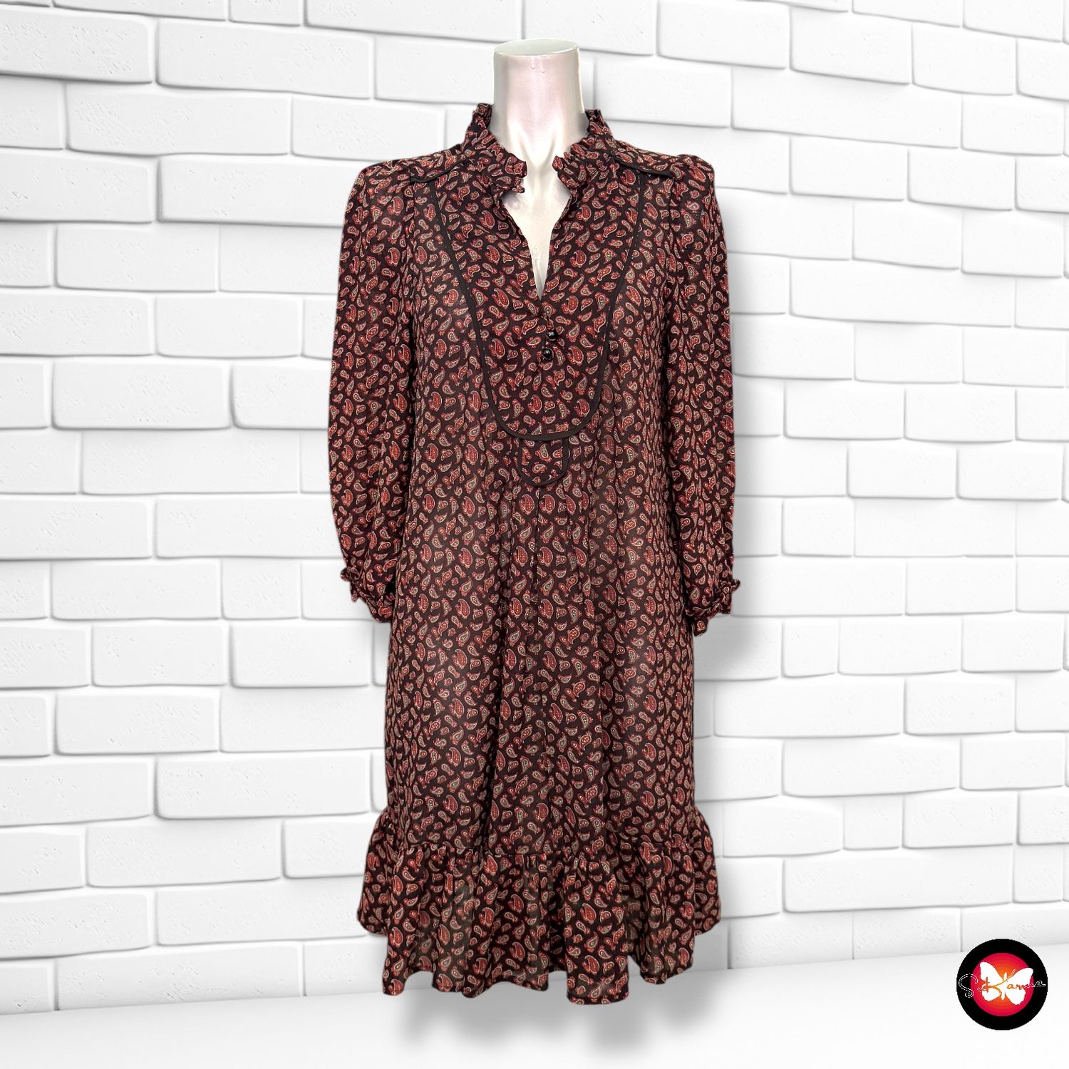 **HOY** Vestido traslúcido ZARA Talla M