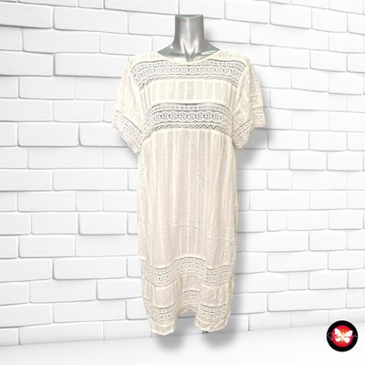 **HOY** Vestido de manga corta con encaje H&amp;M Talla 42
