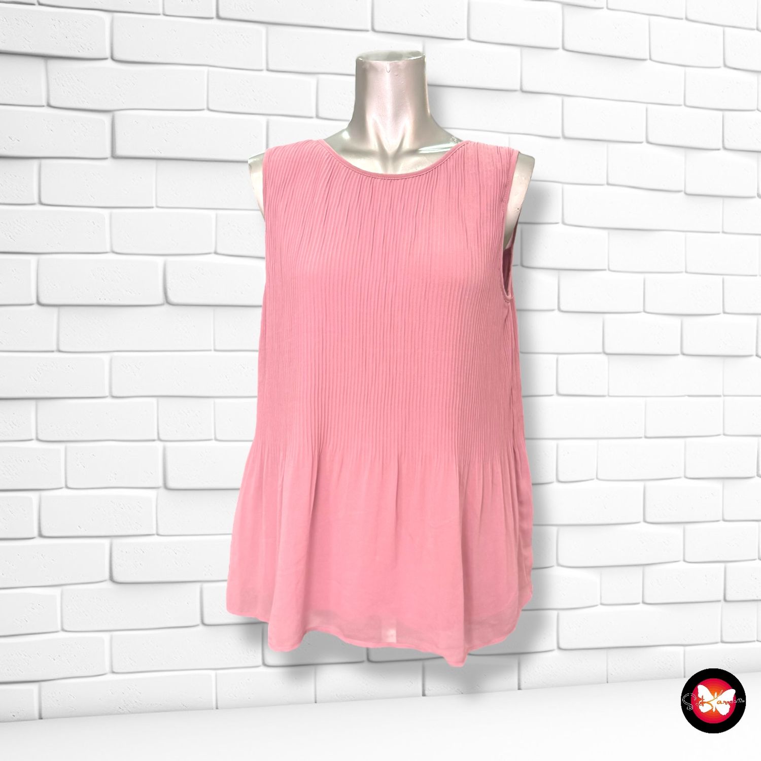 **HOY** Blusa sin mangas plisada ORSAY Talla 36