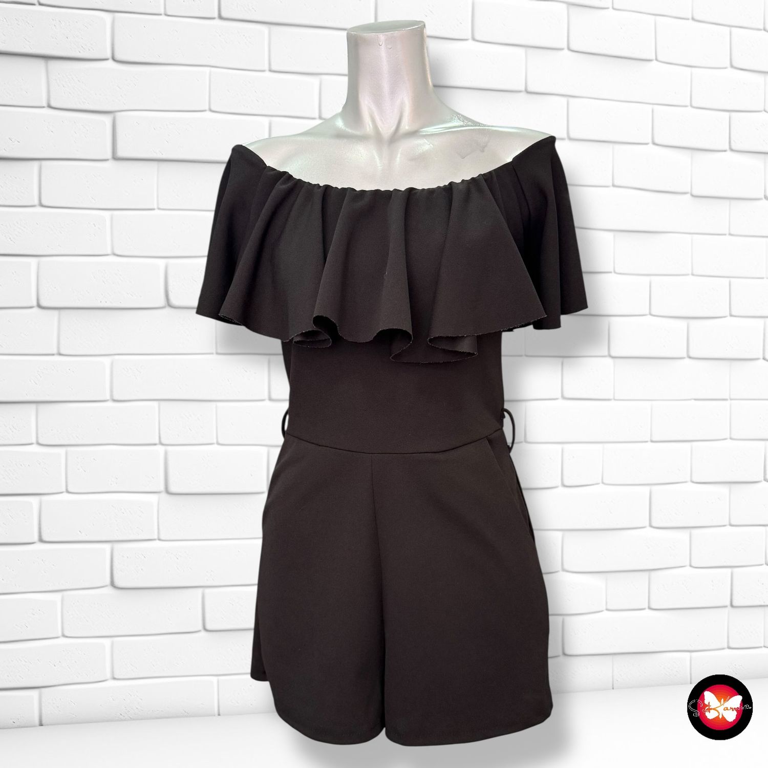 **HOY** Mono corto de vestir escote barco Talla S