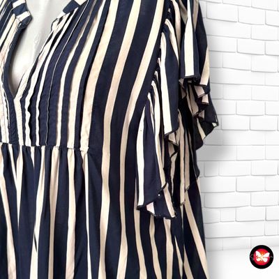 **HOY** Blusa de mangas de volante de rayas LOLLYS LAUNDRY Talla S