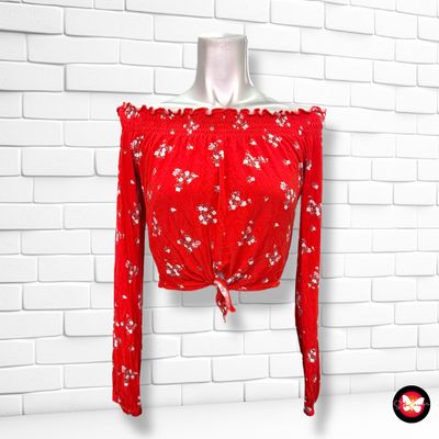 **HOY** Blusa cropped de manga larga DIVIDED Talla M