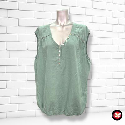 **HOY** Blusa sin mangas de lino Talla XXL