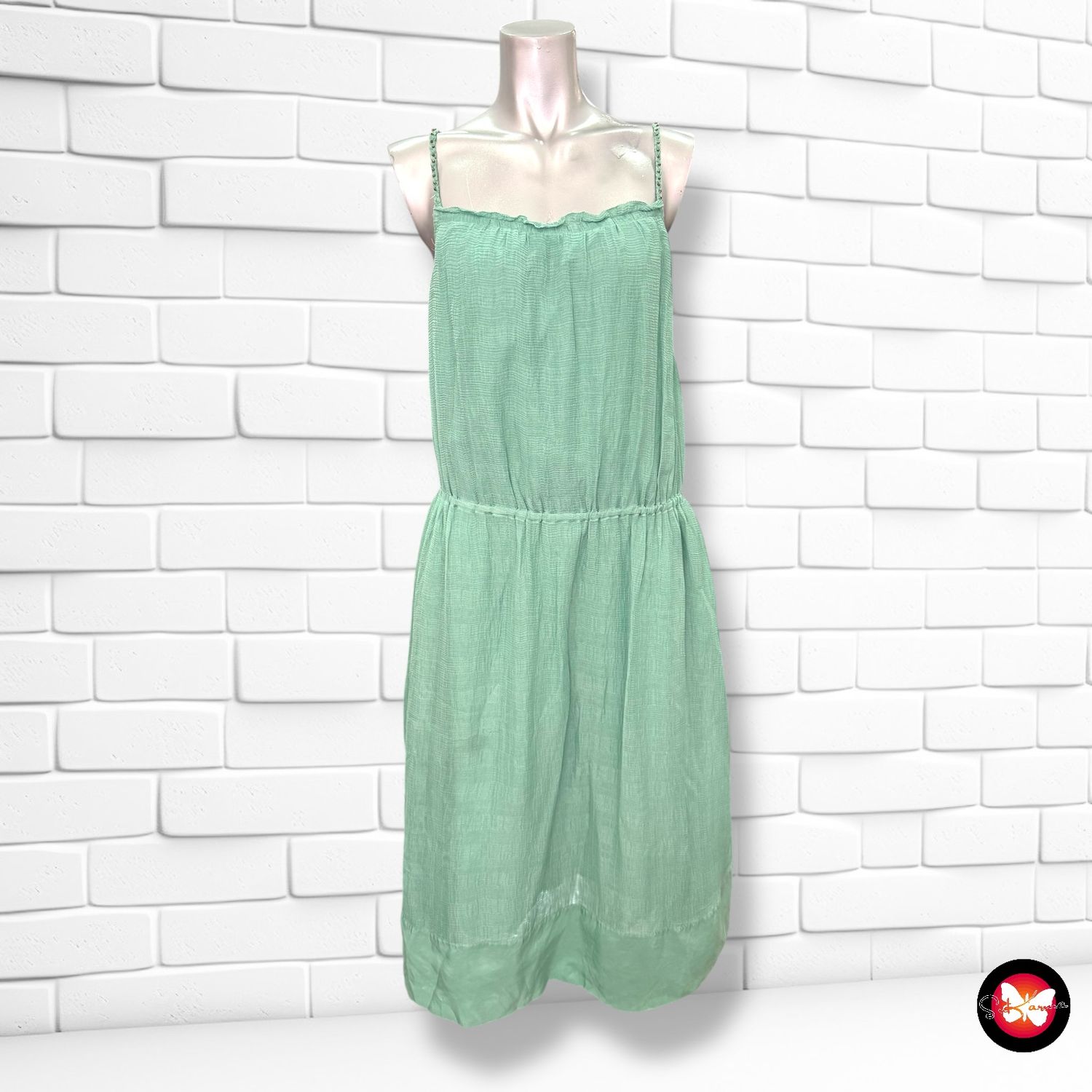 Vestido de tirantes de seda ATHÉ Talla 40