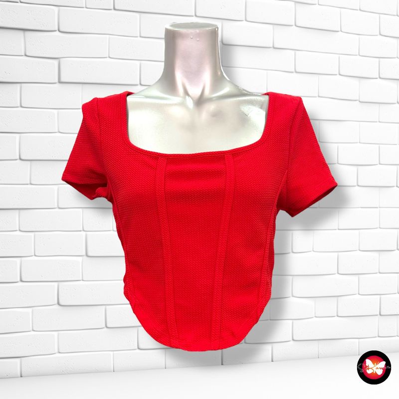 **HOY** Blusa de manga corta tipo corsé SHEIN Talla M