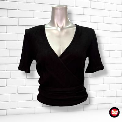 **HOY** Jersey canalé escote cruzado ZARA Talla XL (pequeña)