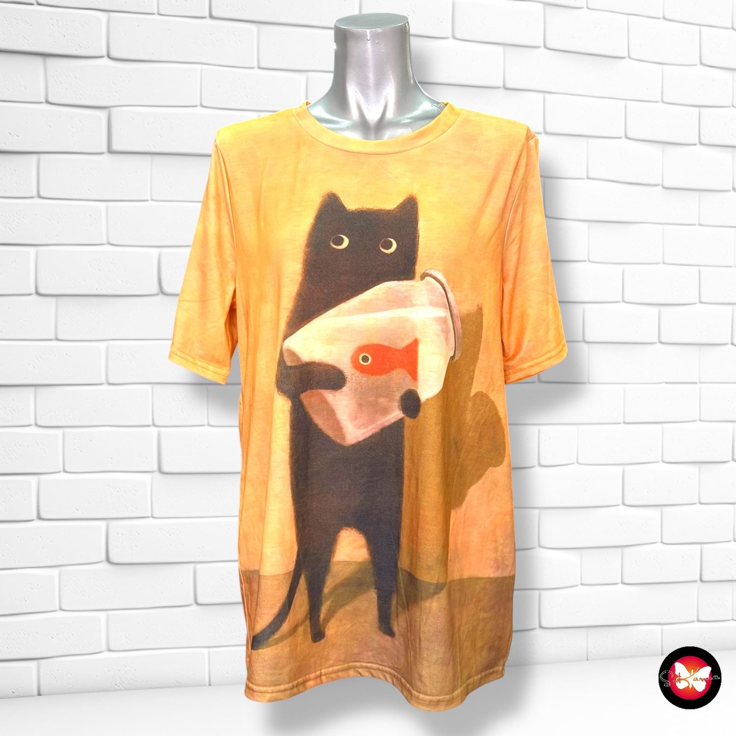 **HOY** Camiseta de manga corta &quot;GATITO&quot; Talla L (grande)