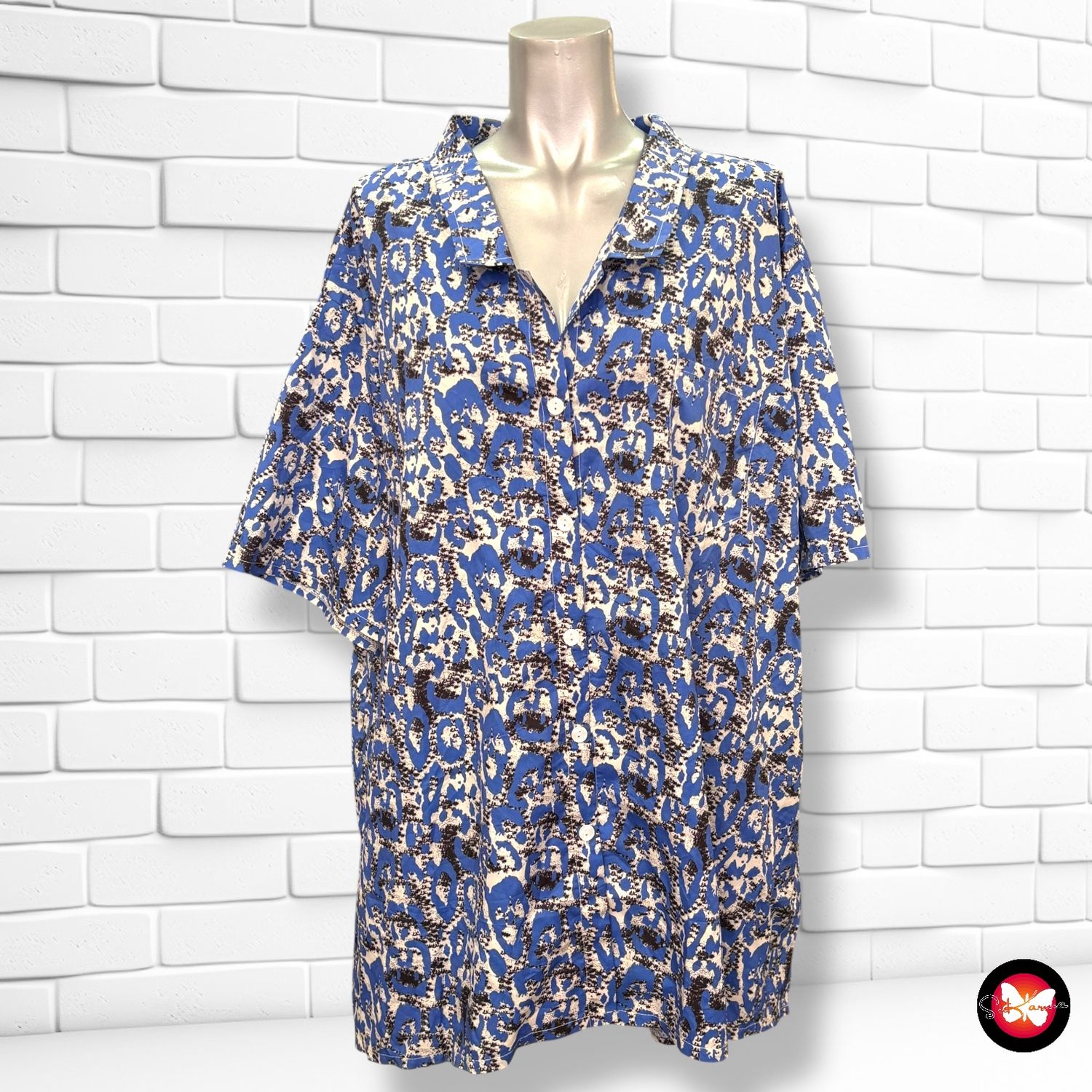 Camisa de manga corta estampada Talla 3XL